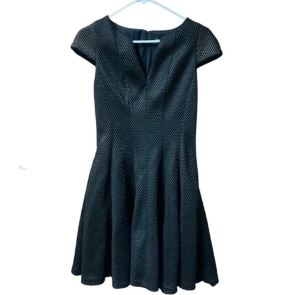 Julia Jordan Fit & Flare Metallic Jacquard Dress